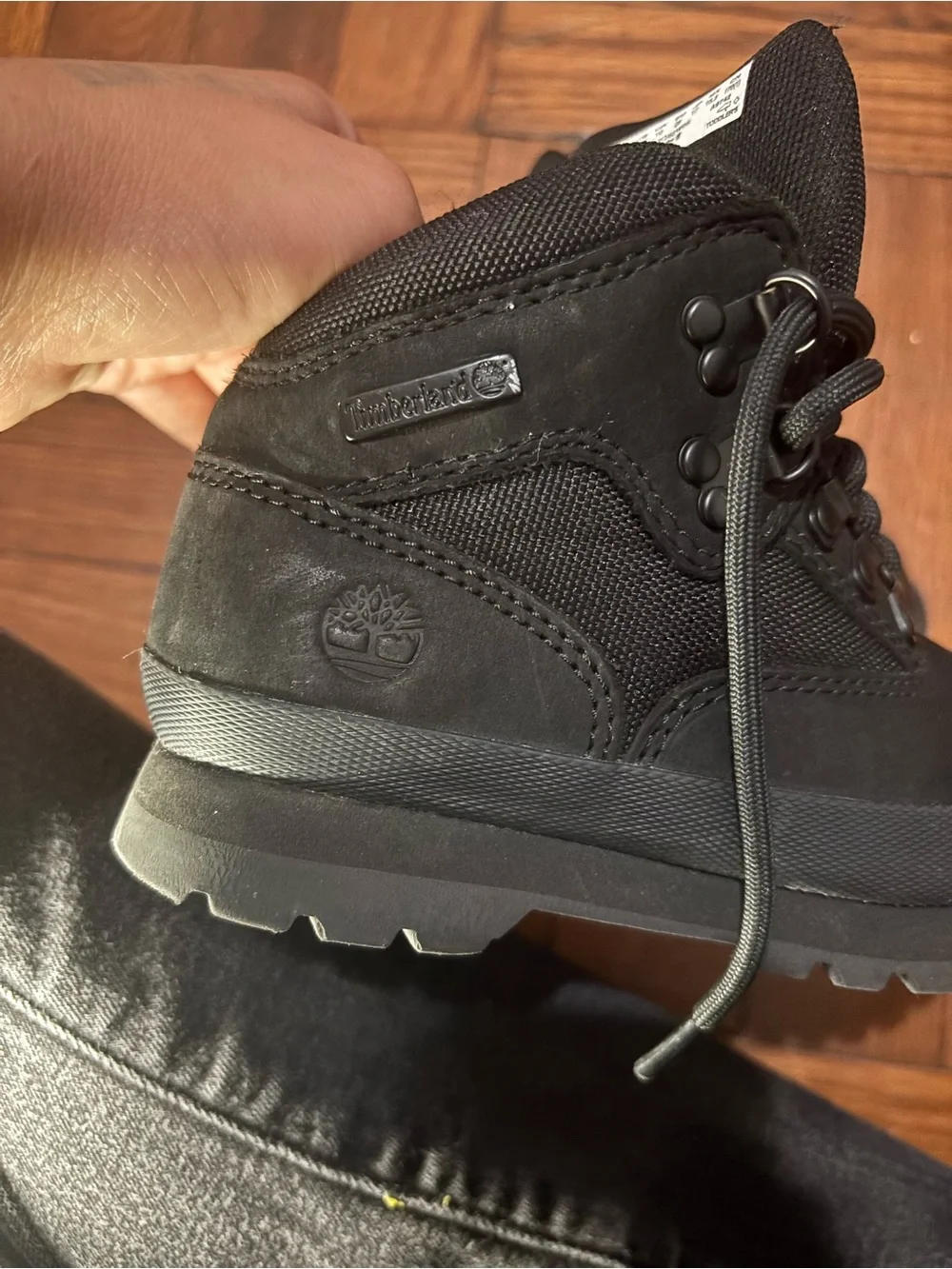 Timberland Men's All-Black Lace-Up Work Boots